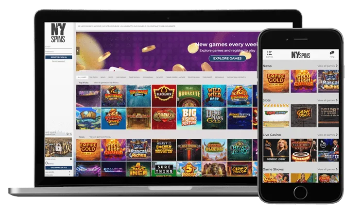 NYSpins Casino App Screenshot
